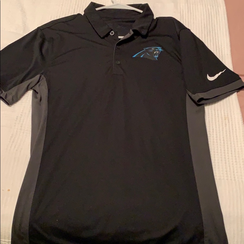 New. Nike Dri-Fit Carolina Panthers polo
